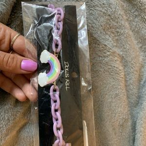 dolls kill rainbow chain choker